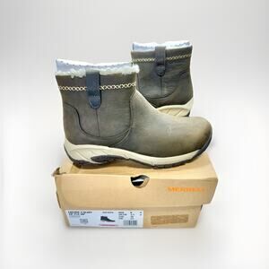 Merrell Encore 4 Brown Waterproof Insulated Winter Boots Zip-Up Shoes Women's 6